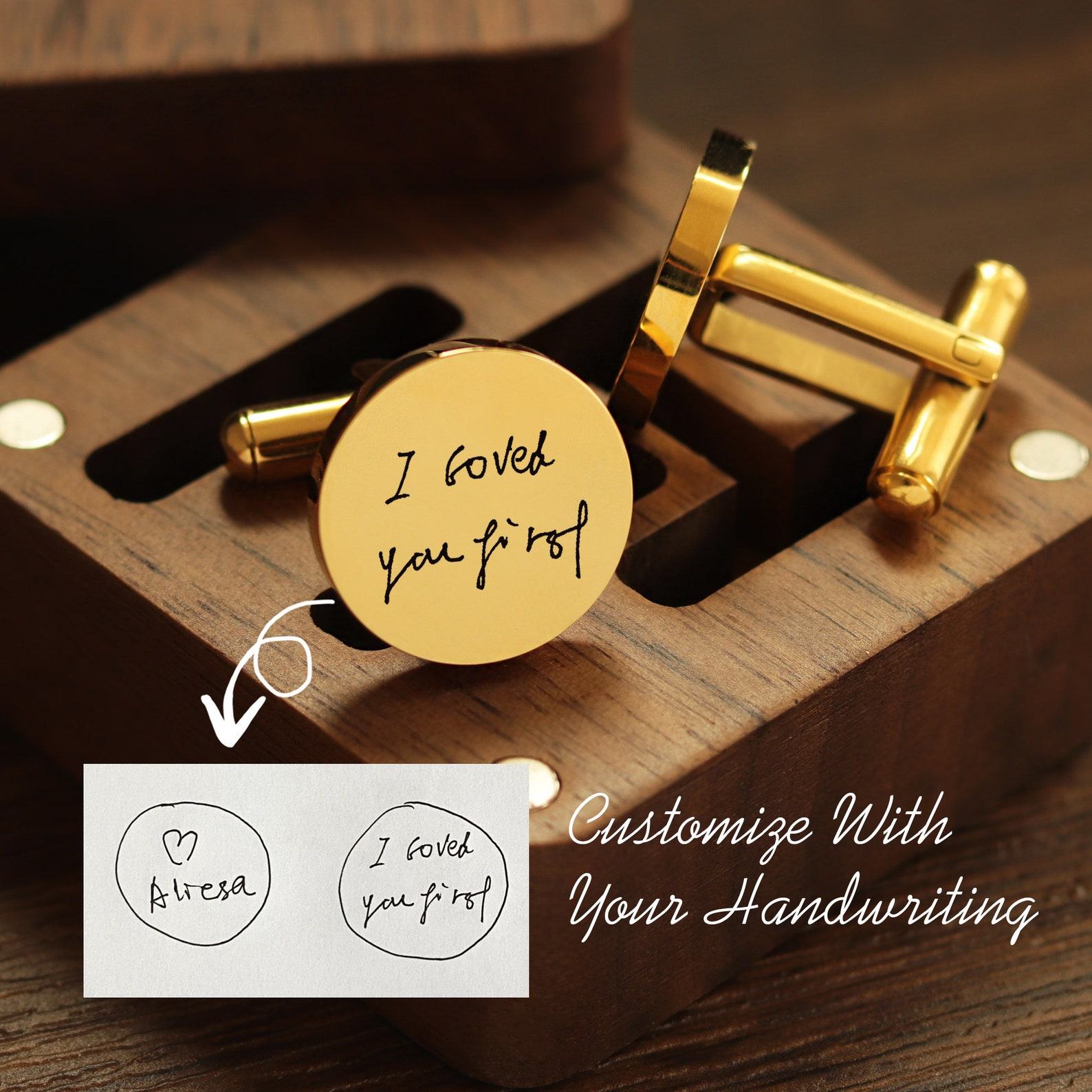 Personalized Handcrafted Metal Cufflinks A Timeless Keepsake for Special Occasions