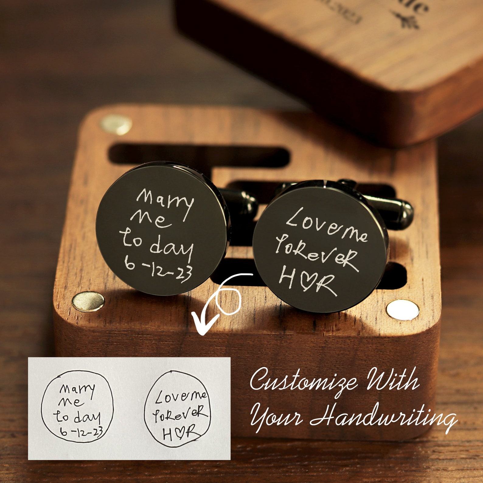 Personalized Handcrafted Metal Cufflinks A Timeless Keepsake for Special Occasions