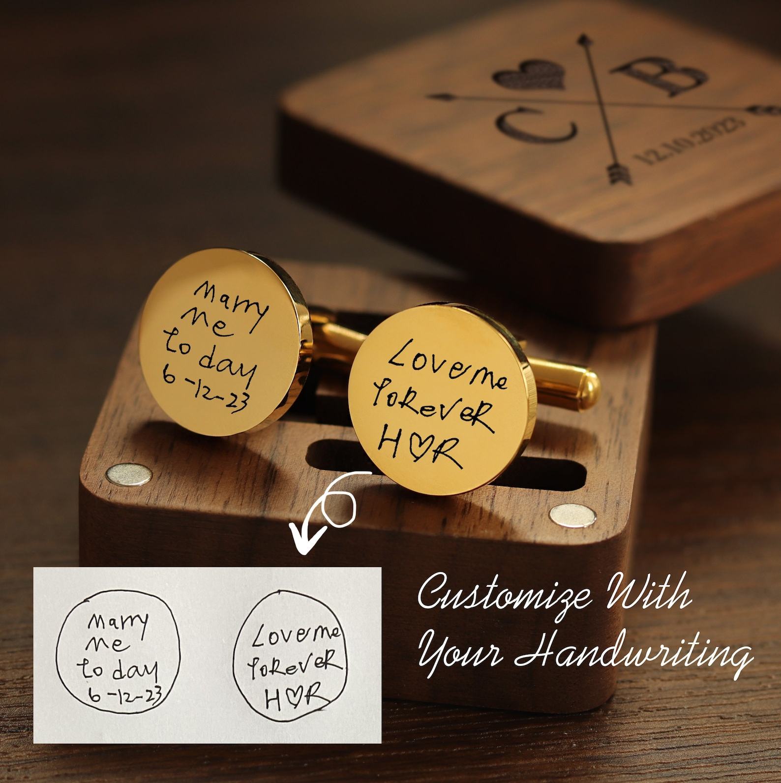 Personalized Handcrafted Metal Cufflinks A Timeless Keepsake for Special Occasions