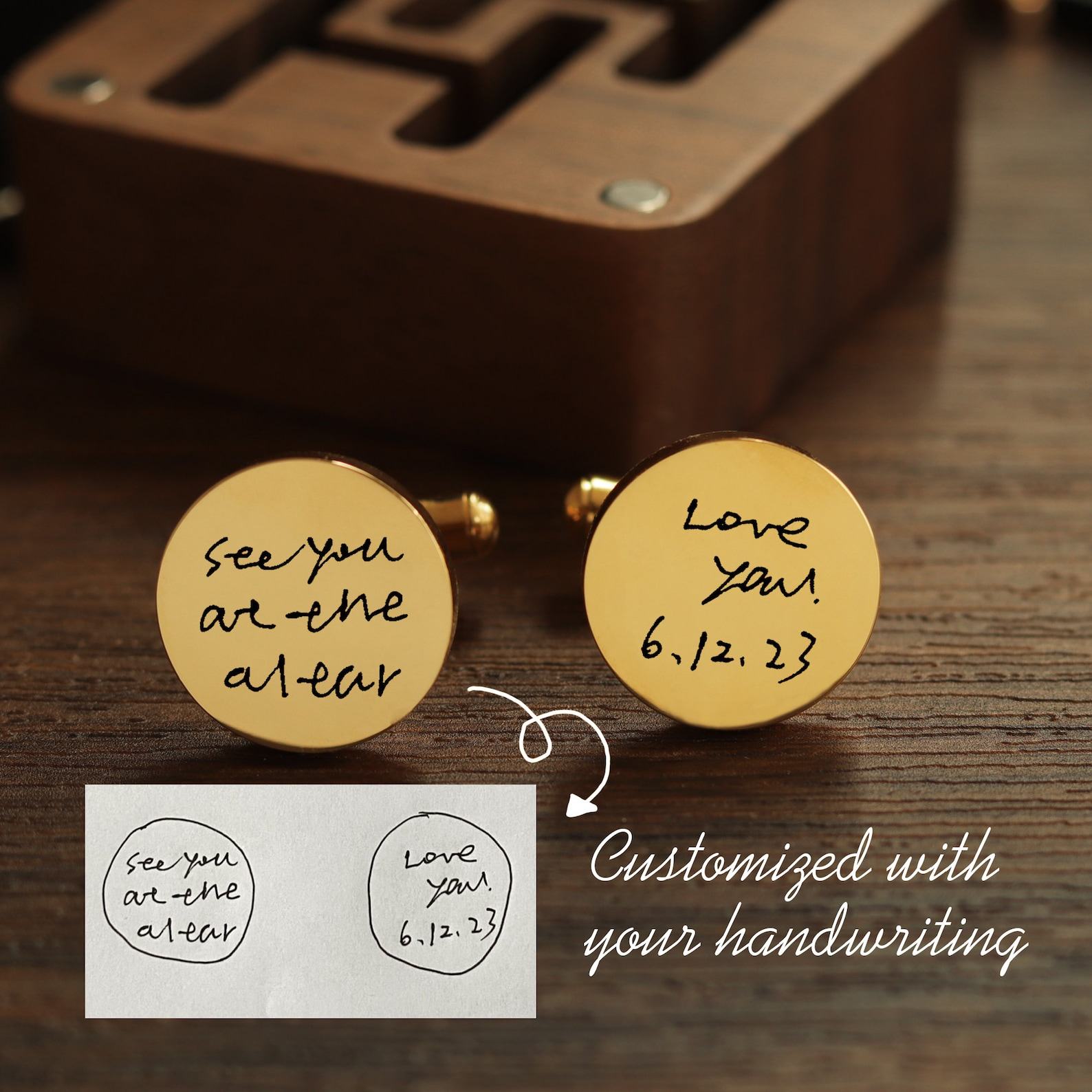 Personalized Handcrafted Metal Cufflinks A Timeless Keepsake for Special Occasions