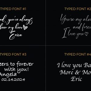 Personalized Handwriting Whiskey Glass Premium Engraved Keepsake with Item Box