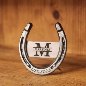 Personalized Horseshoe Monogram A Timeless Item for Equestrian Enthusiasts
