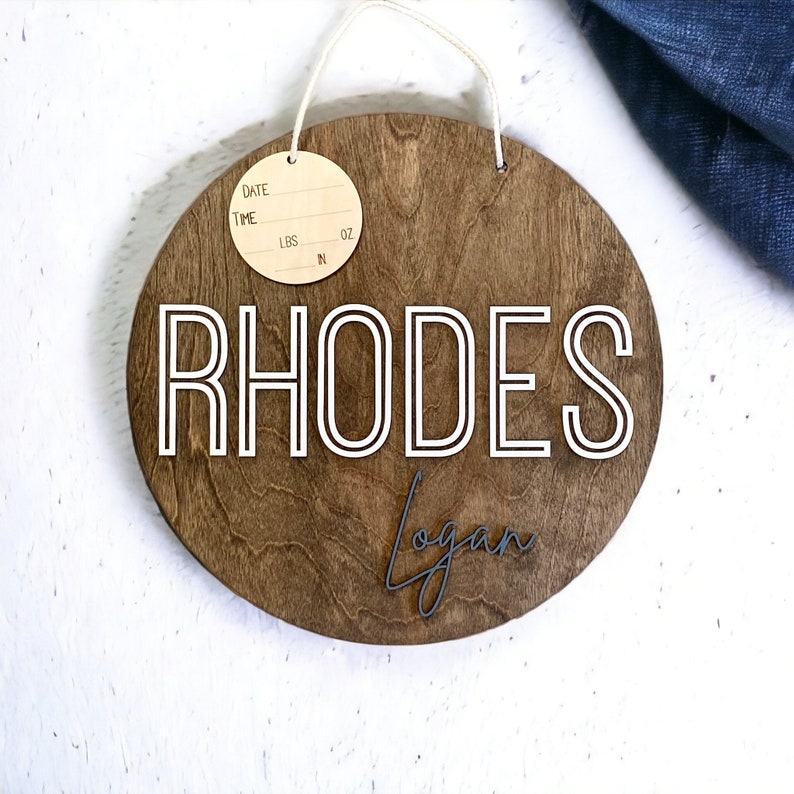 Personalized Hospital Door Hanger Welcome Your Little Miracle with Style and Love