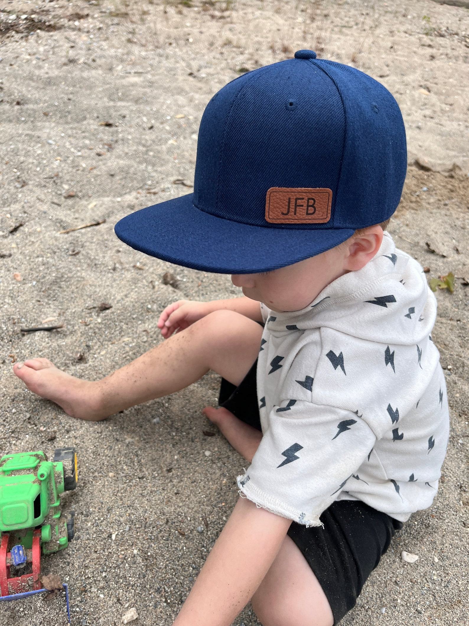 Personalized Initial and Name Hats Embroidered Leather Patch for Matching Family Style - Image 6