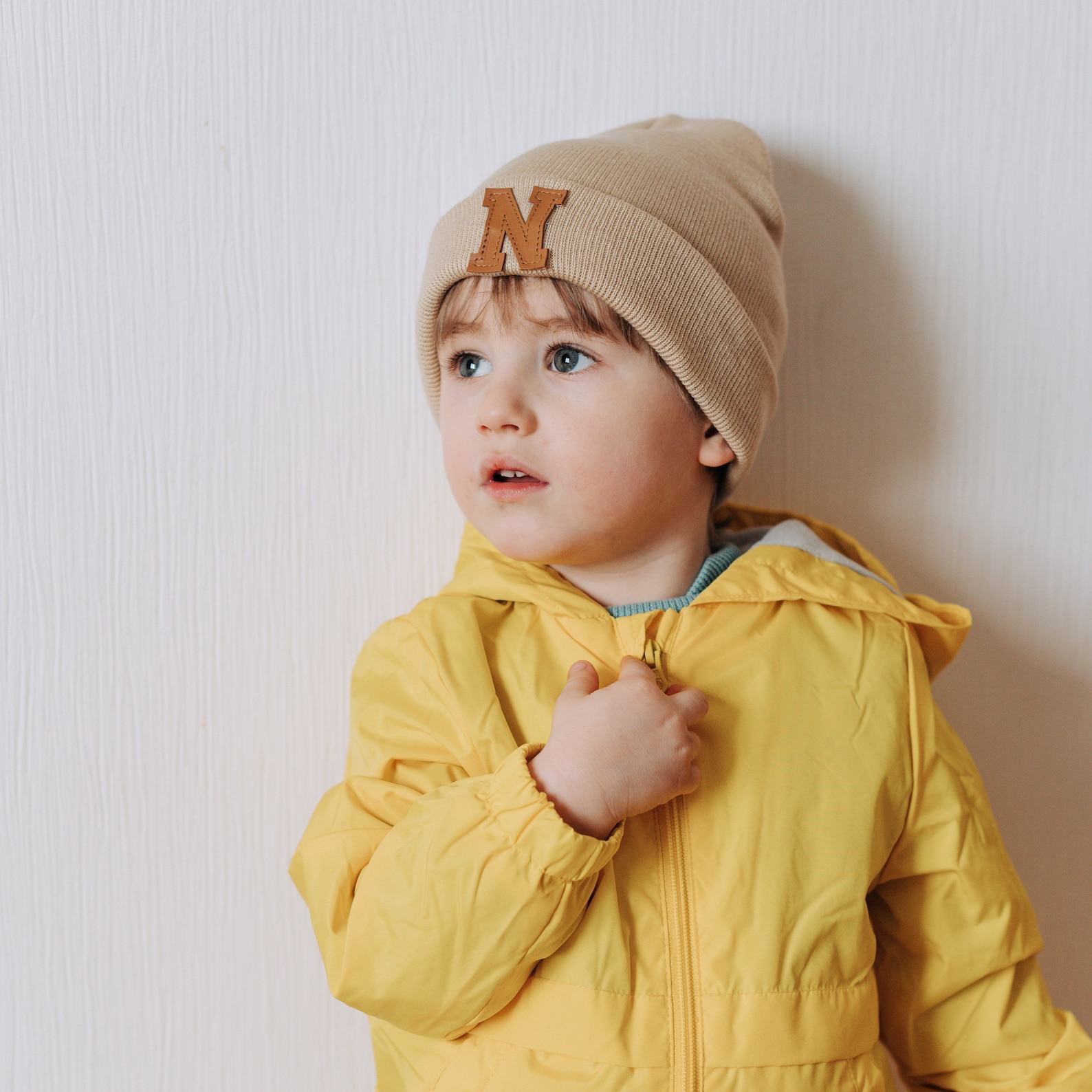 Personalized Initial Beanie Embroidered Monogram for Babies, Toddlers, and Kids