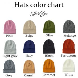 Personalized Initial Beanie Embroidered Monogram for Babies, Toddlers, and Kids