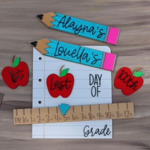 Personalized Interchangeable Back-to-School Sign Express Yourself, Welcome Students