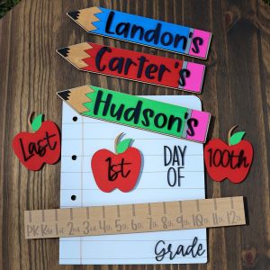 Personalized Interchangeable Back-to-School Sign Express Yourself, Welcome Students