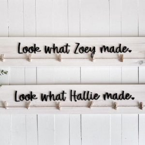 Personalized Kids Artwork Display Board Showcase Your Little Picasso’s Creations