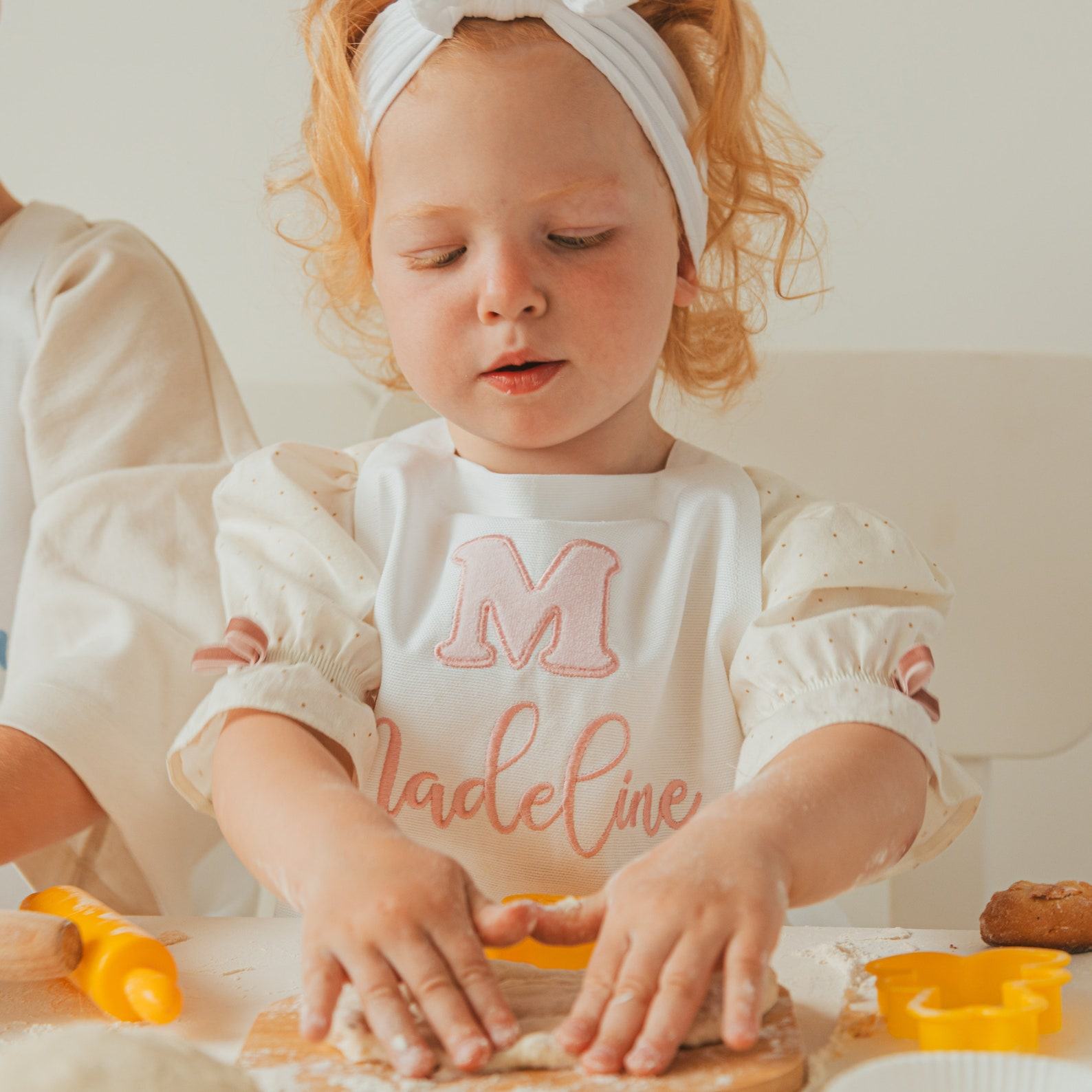Personalized Kids Christmas Apron  Embroidered Chef Aprons for Family Matching & Baking Fun!