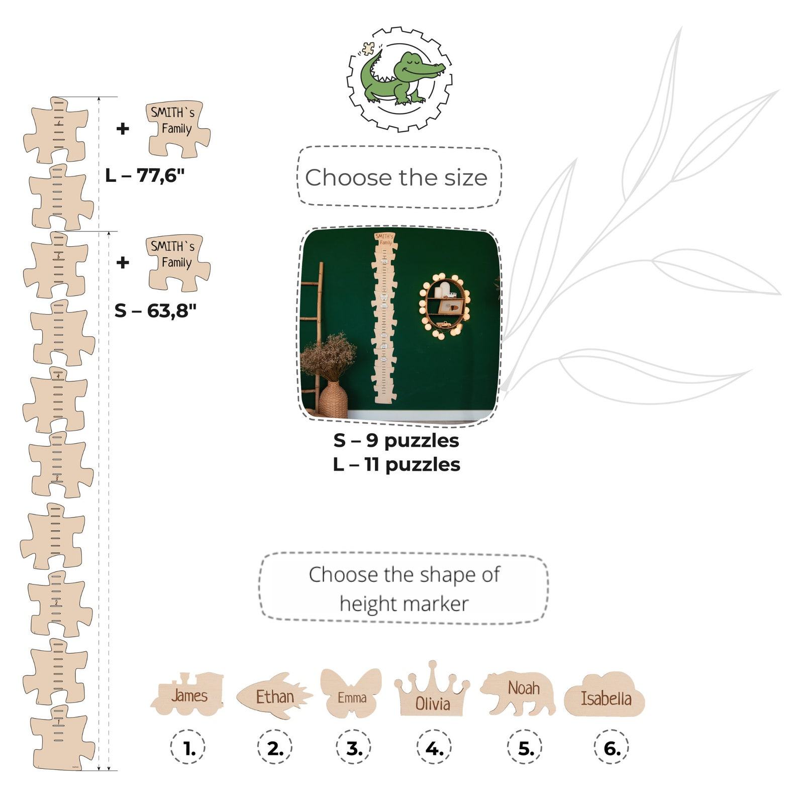 Personalized Kids Growth Chart – Track Milestones & Decorate Their Room!