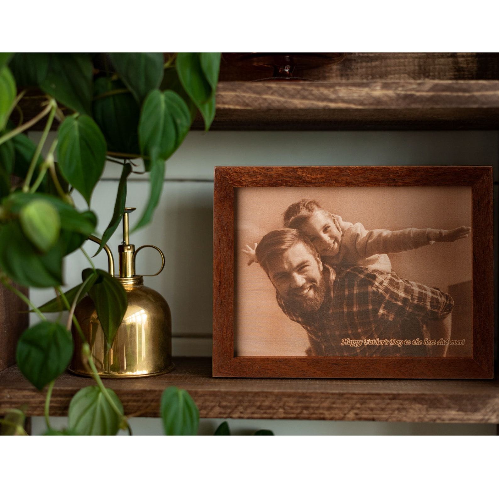 Personalized Laser Engraved Leather Photo A Timeless Father’s Day Keepsake
