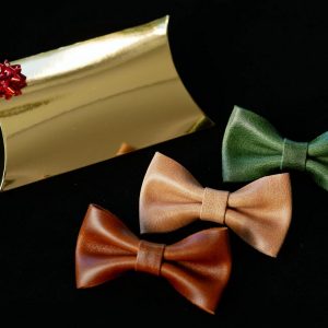 Personalized Leather Bow Tie A Timeless Item for the Distinguished Gentleman