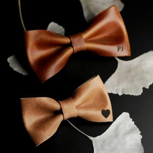 Personalized Leather Bow Tie A Timeless Item for the Distinguished Gentleman
