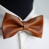 Personalized Leather Bow Tie A Timeless Item for the Distinguished Gentleman