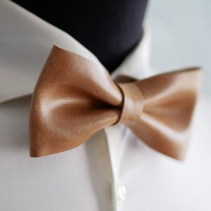 Personalized Leather Bow Tie A Timeless Item for the Distinguished Gentleman
