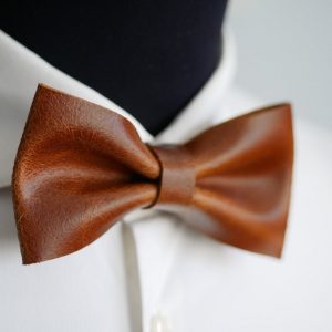 Personalized Leather Bow Tie A Timeless Item for the Distinguished Gentleman