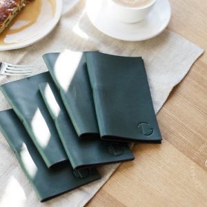 Personalized Leather Check Presenter Elevate Your Dining Experience