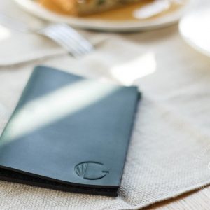 Personalized Leather Check Presenter Elevate Your Dining Experience