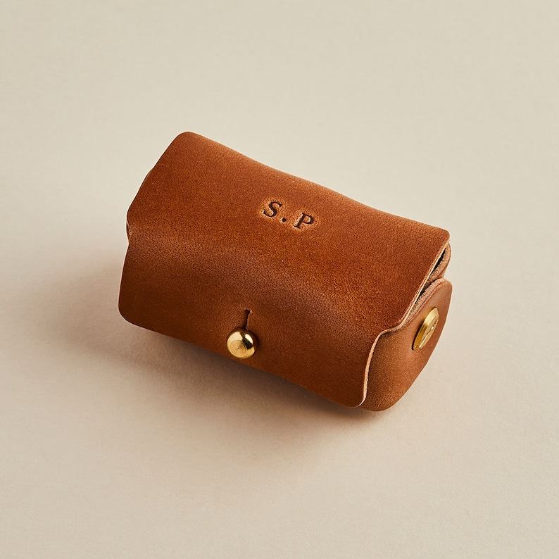 Personalized Leather Cufflink Pouch The Interesting  Father’s Day or Groomsmen Item