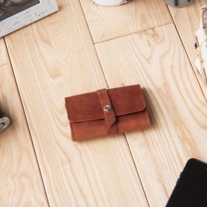 Personalized Leather Fly Fishing Wallet The Interesting  Item for Anglers