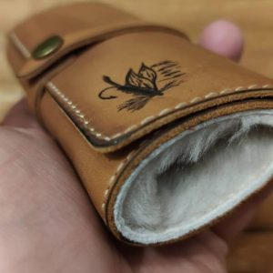 Personalized Leather Fly Fishing Wallet The Ultimate Companion for Anglers