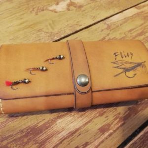 Personalized Leather Fly Fishing Wallet The Ultimate Companion for Anglers