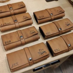Personalized Leather Fly Fishing Wallet The Ultimate Companion for Anglers