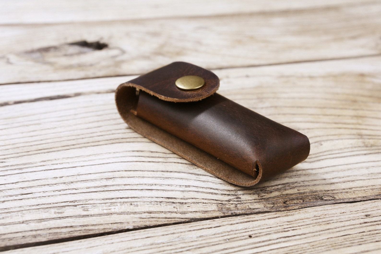 Personalized Leather Knife Sheath for Swiss Army Multitool Protect Your Essential Tool in Style - Image 2