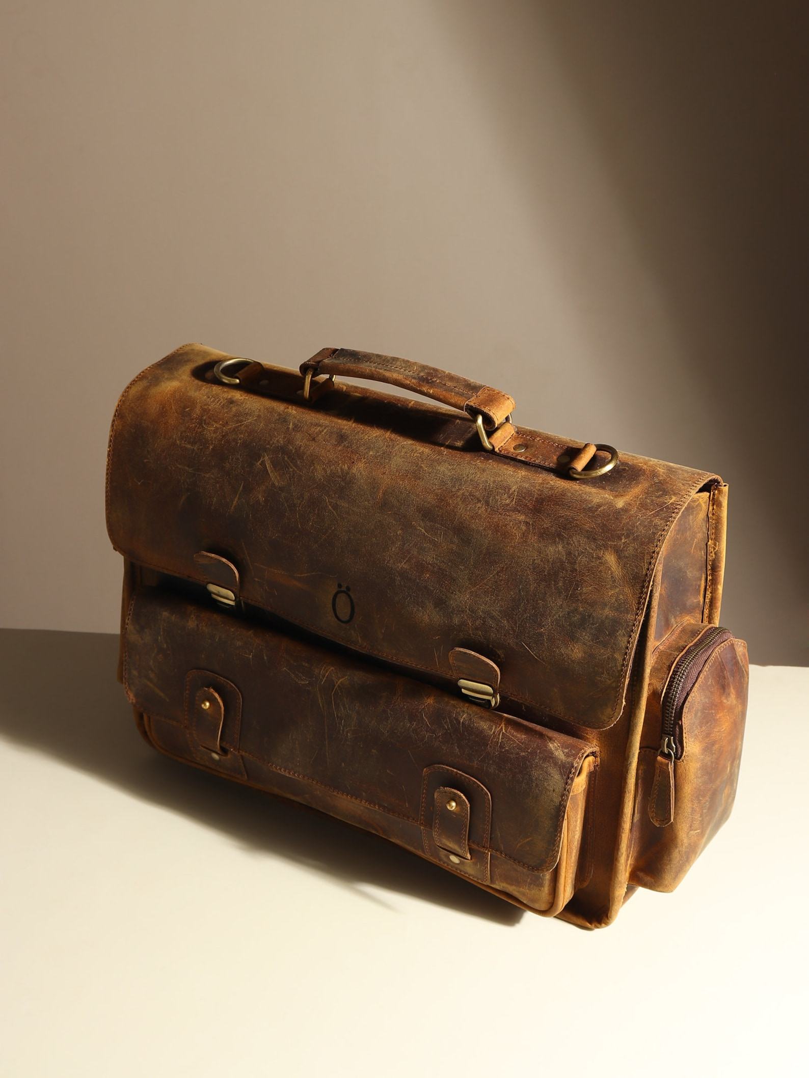 Personalized Leather Messenger Bag The Interesting Item for Men - Image 3