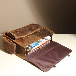 Personalized Leather Messenger Bag The Interesting  Item for Men
