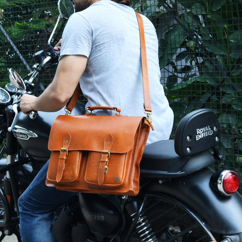 Personalized Leather Messenger Bag The Interesting  Item for the Modern Man