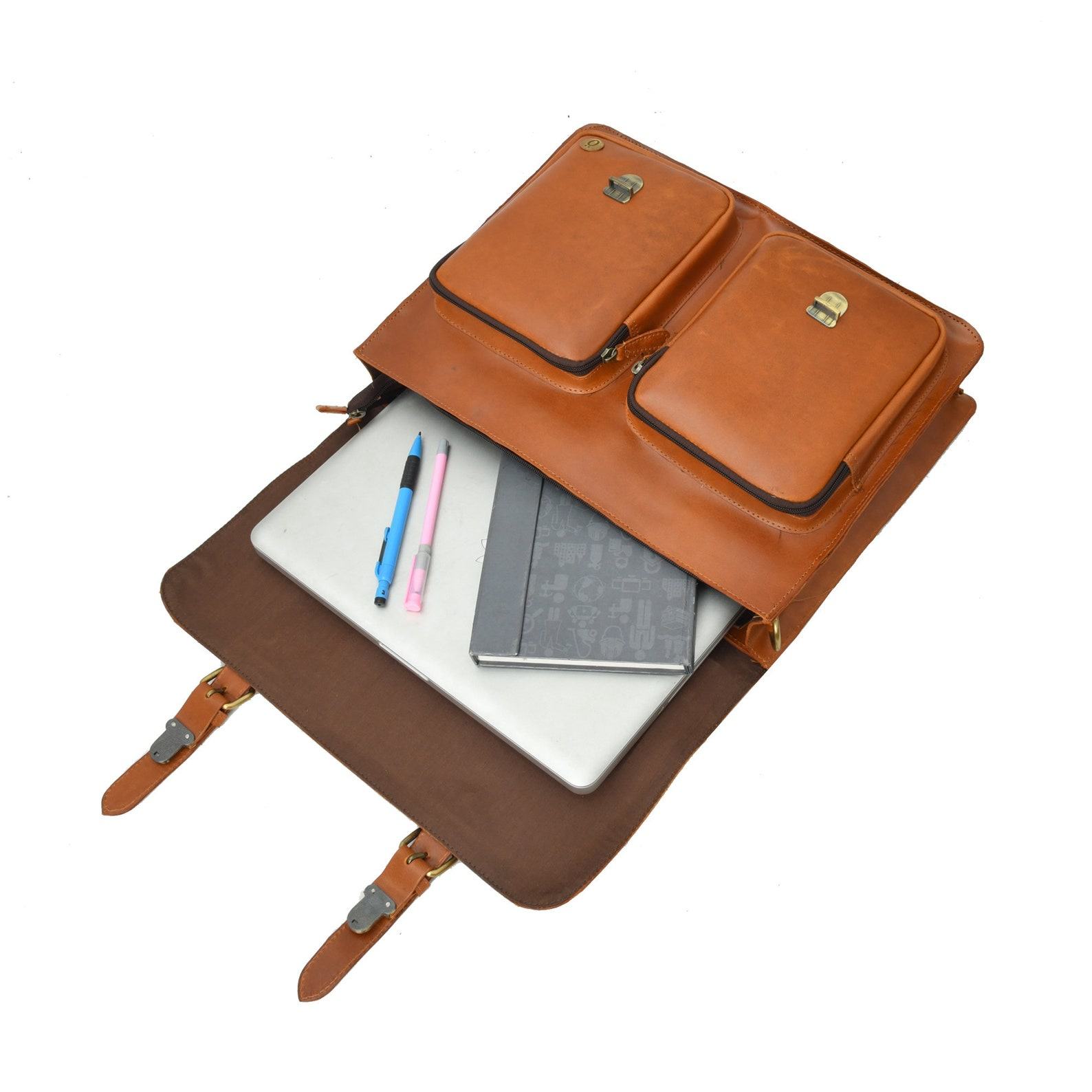 Personalized Leather Messenger Bag The Interesting  Item for the Modern Man