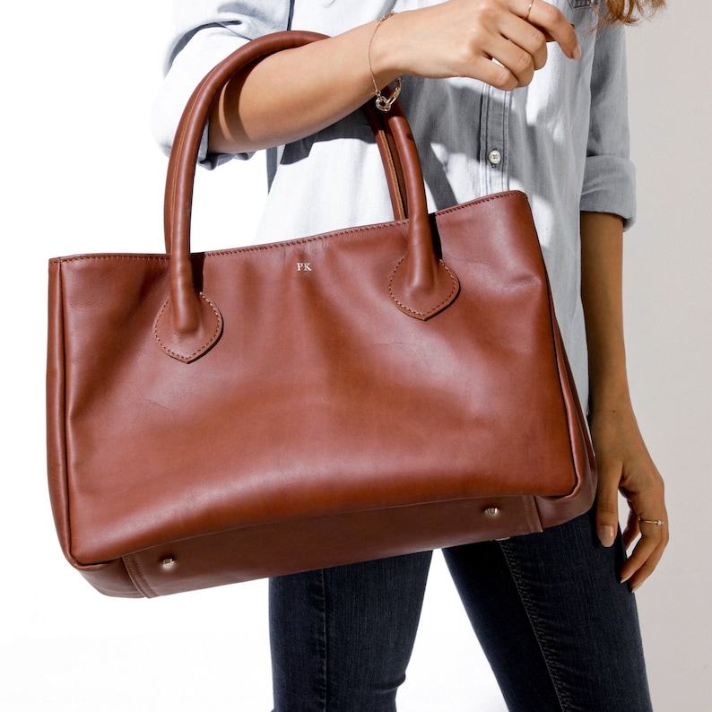 Personalized Leather Office Bag The Interesting  Christmas Item for Women