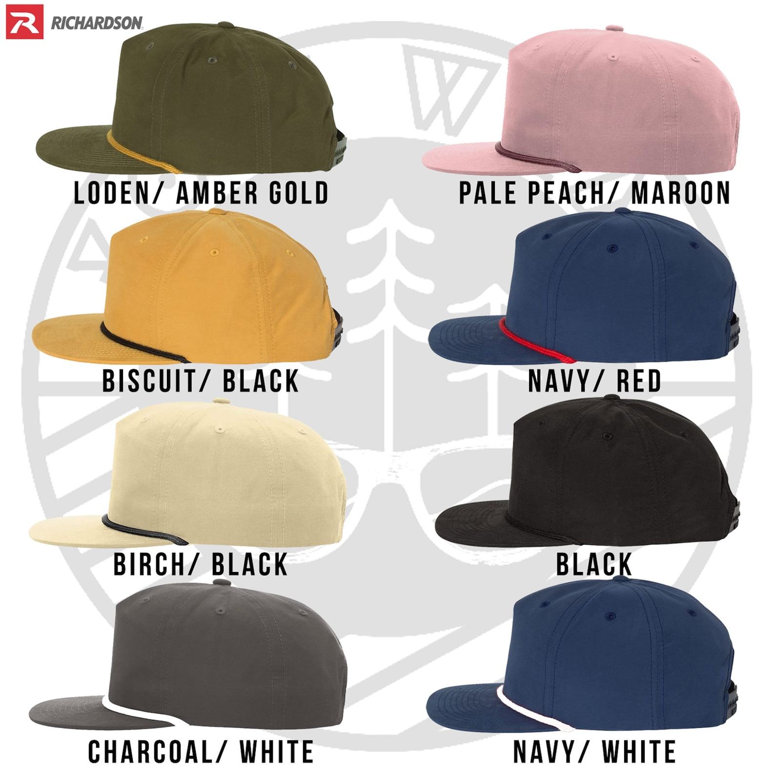 Personalized Leather Patch Hat Elevate Your Brand with Custom Richardson 256 Umpqua Snapback Caps