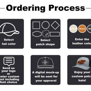 Personalized Leather Patch Trucker Hat Elevate Your Style with a Custom Logo