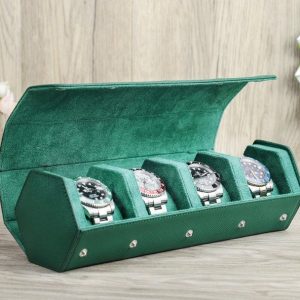 Personalized Leather Watch Roll Case The Ultimate Watch Storage and Travel Companion