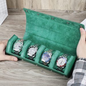 Personalized Leather Watch Roll Case The Ultimate Watch Storage and Travel Companion