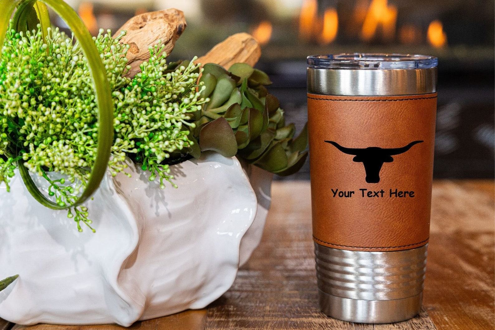 Personalized Leatherette Tumbler The Interesting Item for Any Occasion - Image 2