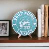 Personalized Library Sign Custom 3D Printed Book Decor for Bookworms