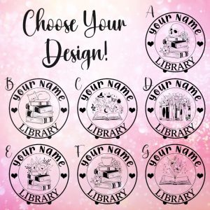 Personalized Library Sign Custom 3D Printed Book Decor for Bookworms