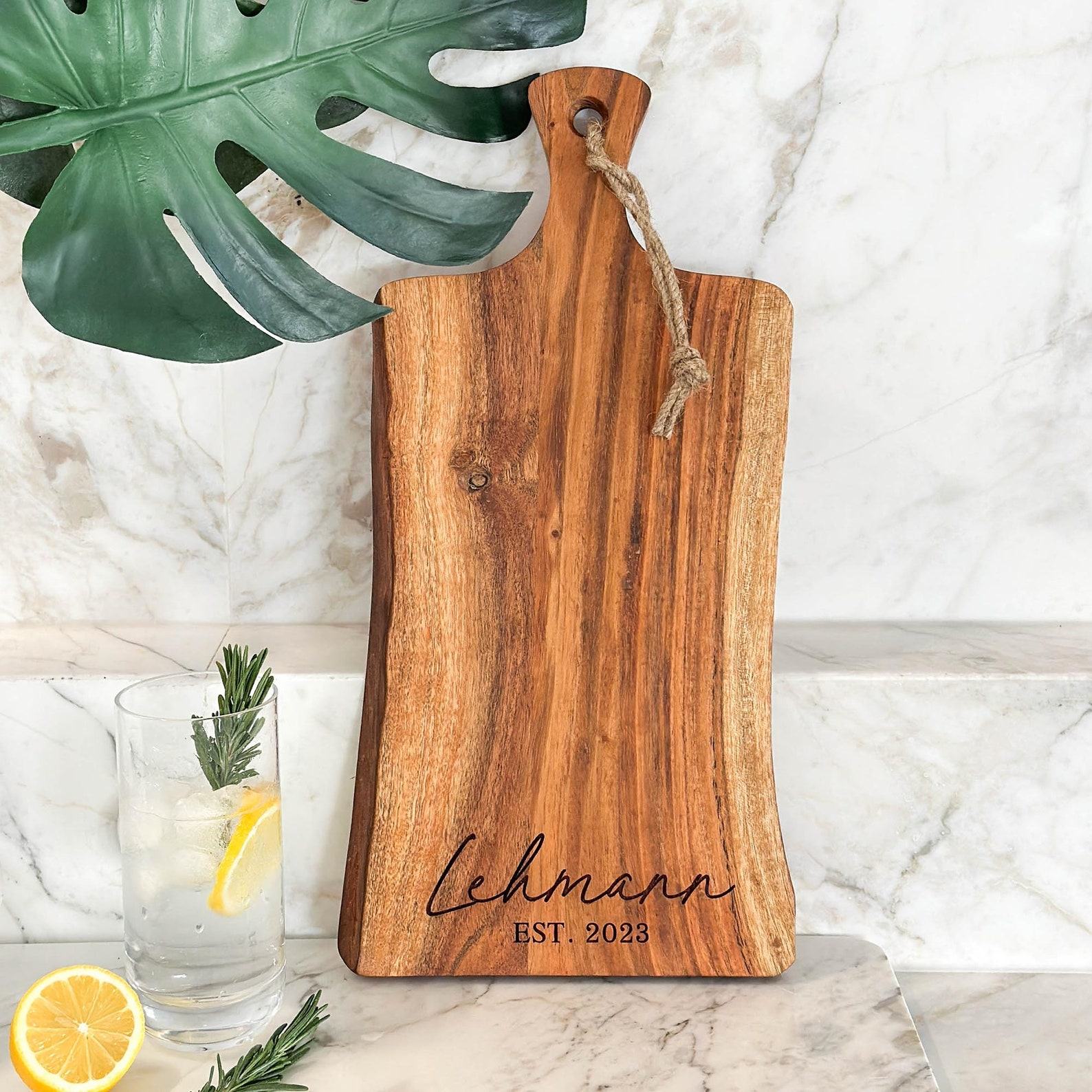 Personalized Live Edge Cutting Board The Interesting  Item for Any Occasion