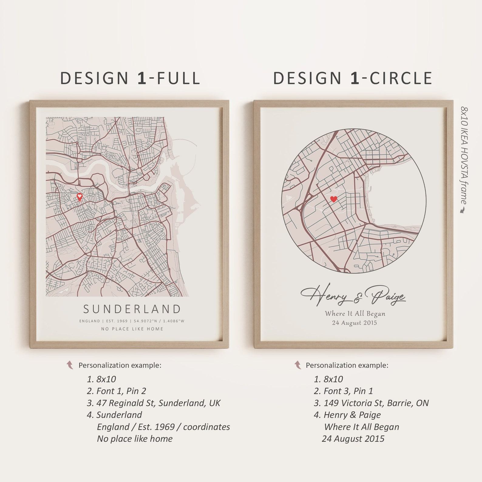 Personalized Map Our First Home | City Map Print | Anniversary or Wedding Item | Digital Download