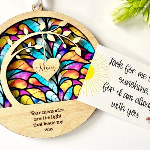 Personalized Memorial Suncatcher A Cherished Keepsake for Grieving Hearts