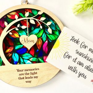 Personalized Memorial Suncatcher A Cherished Keepsake for Grieving Hearts