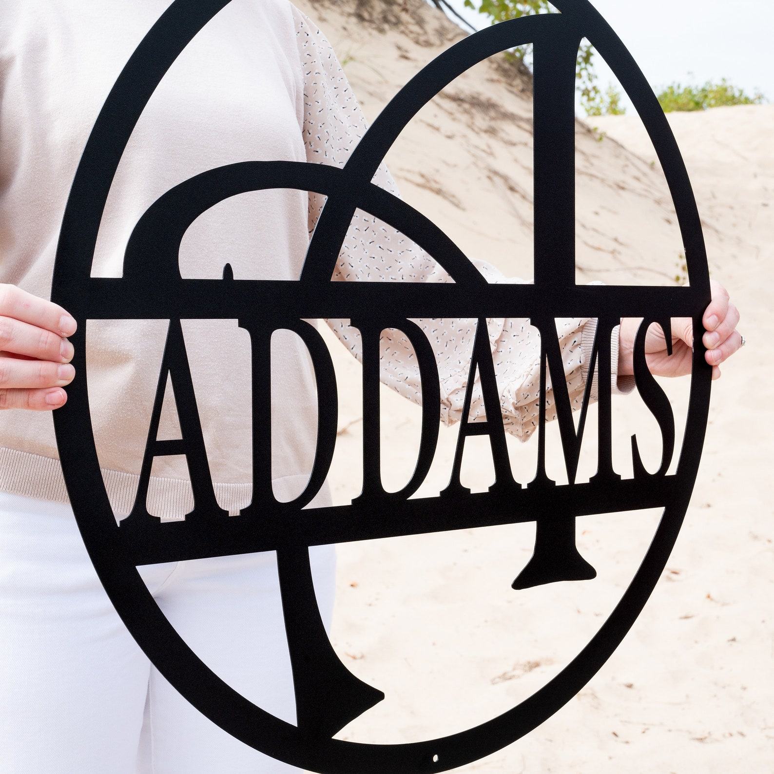 Personalized Metal Last Name Letter Signs Unique Monogram Wall Decor for Family and Weddings