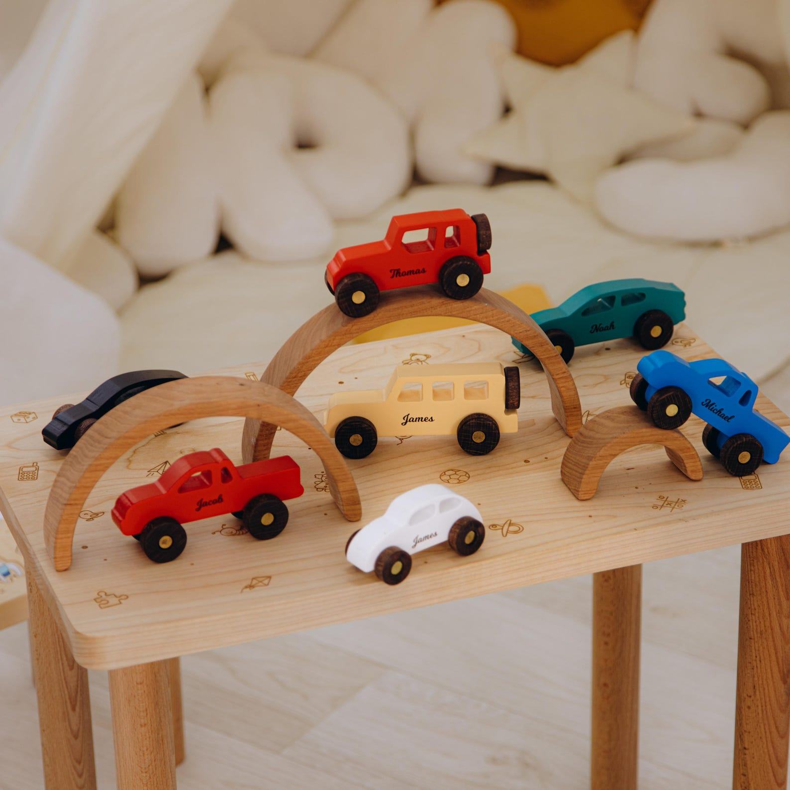 Personalized Military Truck Toy – Custom Name Wooden Keepsake for Kids