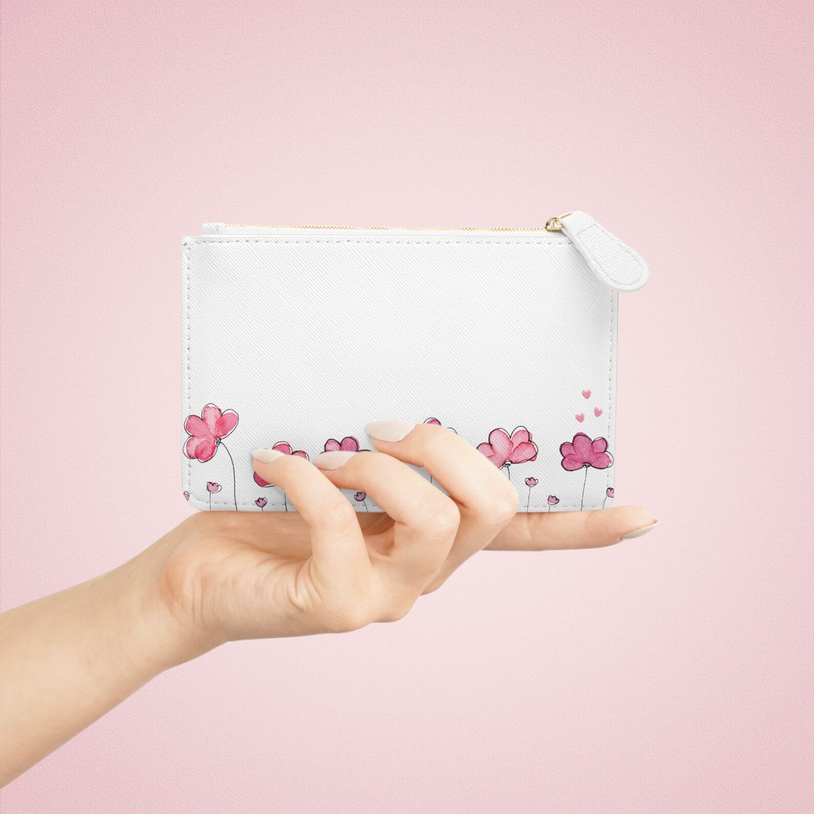 Personalized Mini Clutch Pink Floral Haven for Her | Unique Items for Mom, Stepmom, and Adopted Mom