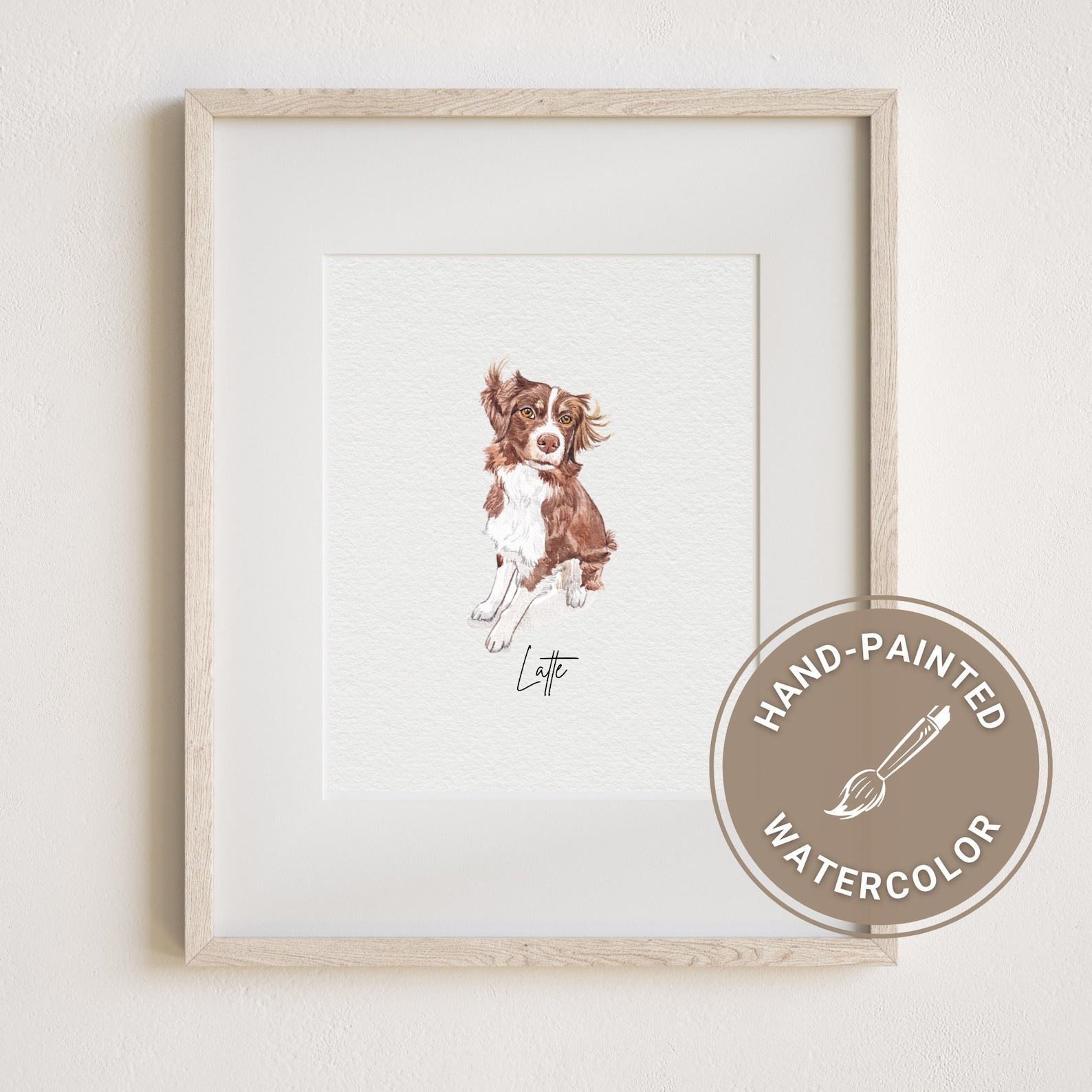 Personalized Miniature Watercolor Pet Portraits Capture Your Furry Friend’s Charm