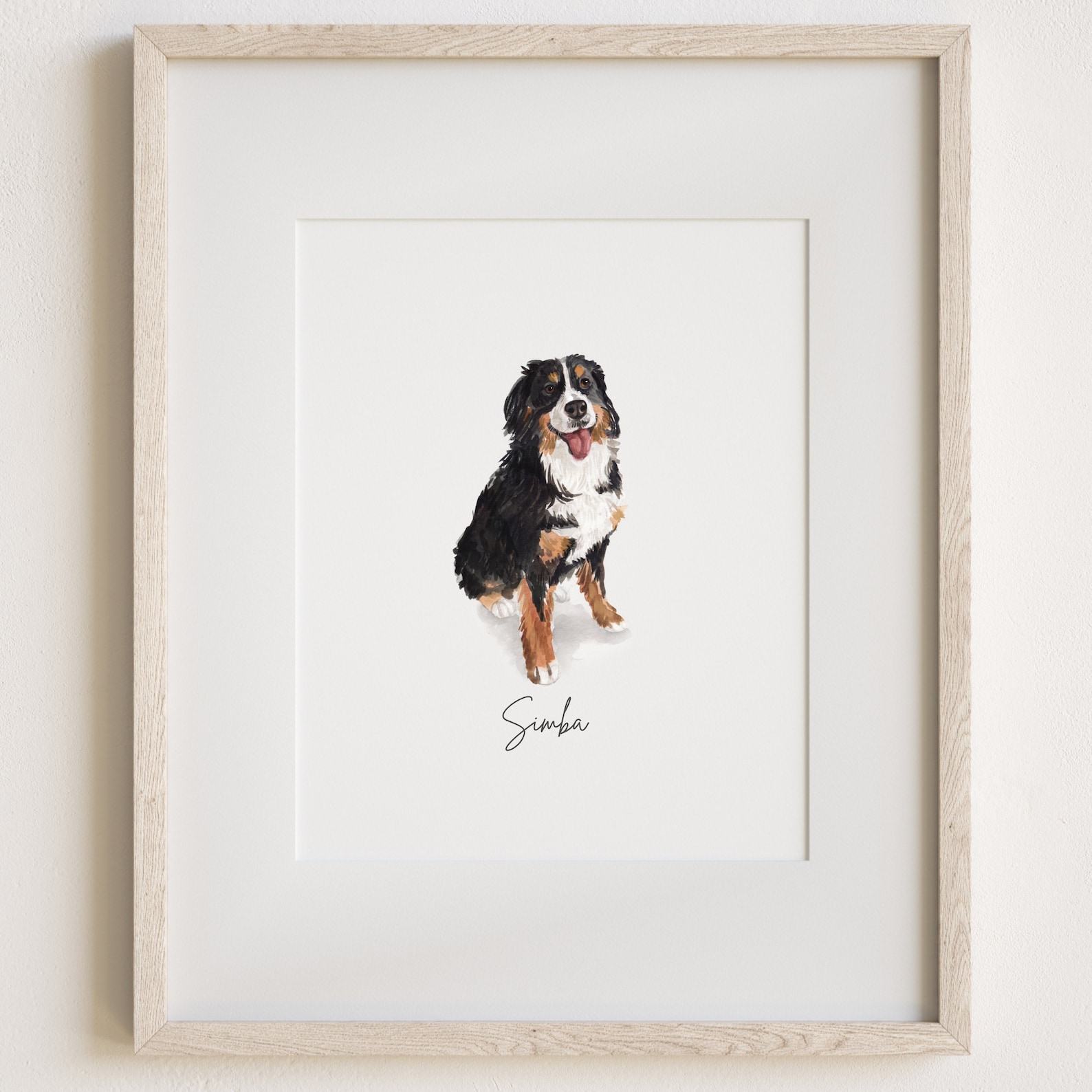 Personalized Miniature Watercolor Pet Portraits Capture Your Furry Friend’s Charm